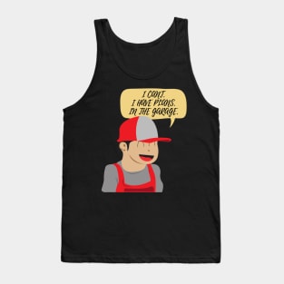 Cant I Have Plans In The Garage Cartoon Tank Top